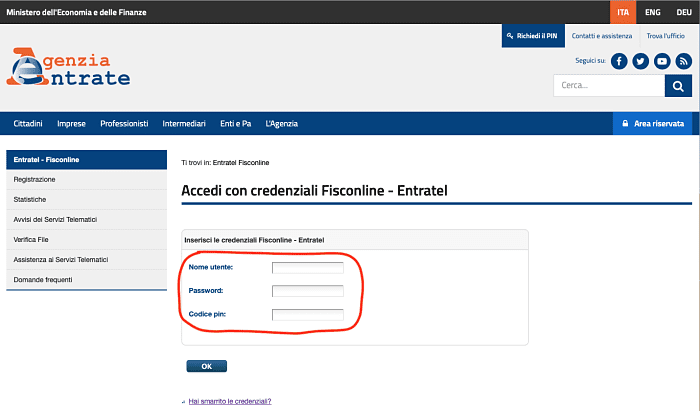 scaricare certificazione unica agenzia entrate